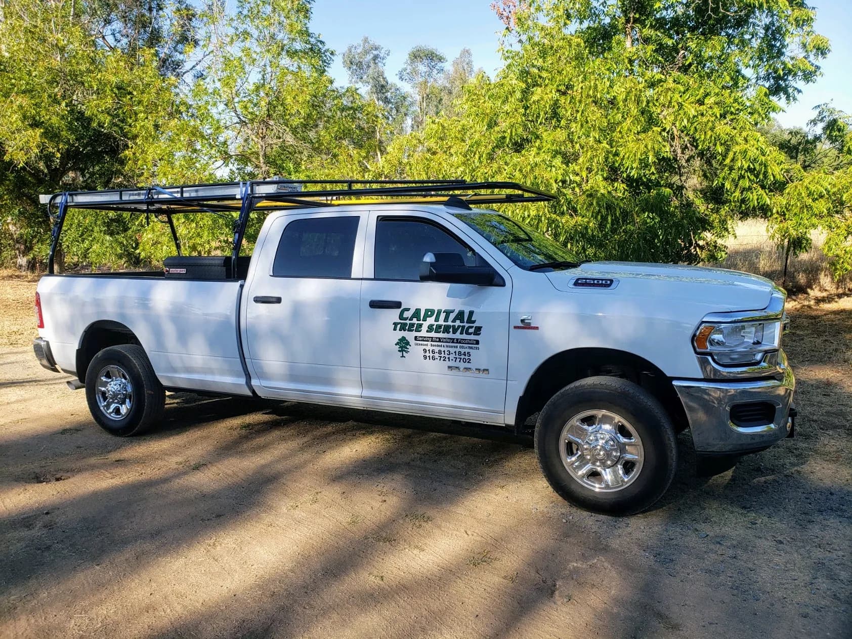 Capital Tree Service truck with equipment